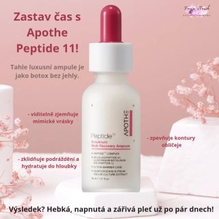APOTHE Peptide 11 Botulinum Multi Recovery Ampoule 💧 Zázrak s efektem botoxu bez injekcí! Ampule s 11 peptidy a...
