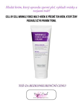 Objev sílu skutečné K-Beauty péče ⭐ Cell By Cell Wrinkle Force Multi-Krém účinně zpevňuje pleť, redukuje vrásky a dodá jí...